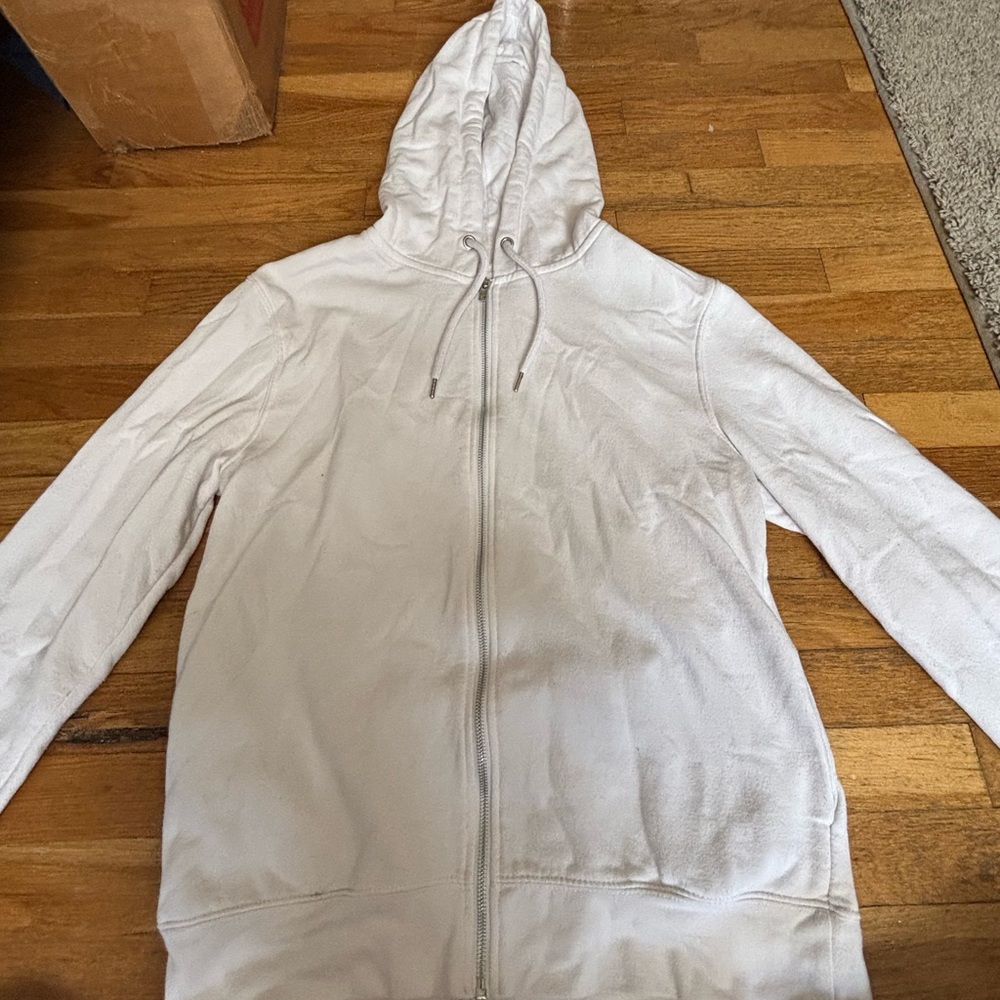 Primark Lightweight White Hoodie Jacket
